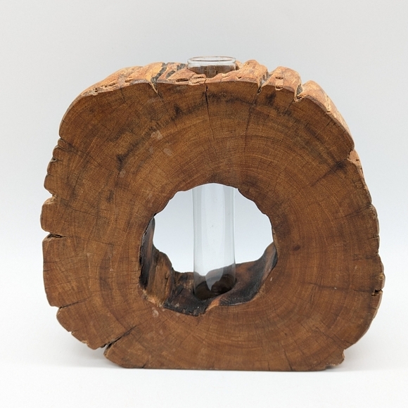 Wooden Live Edge Bud Vase - Picture 5 of 10